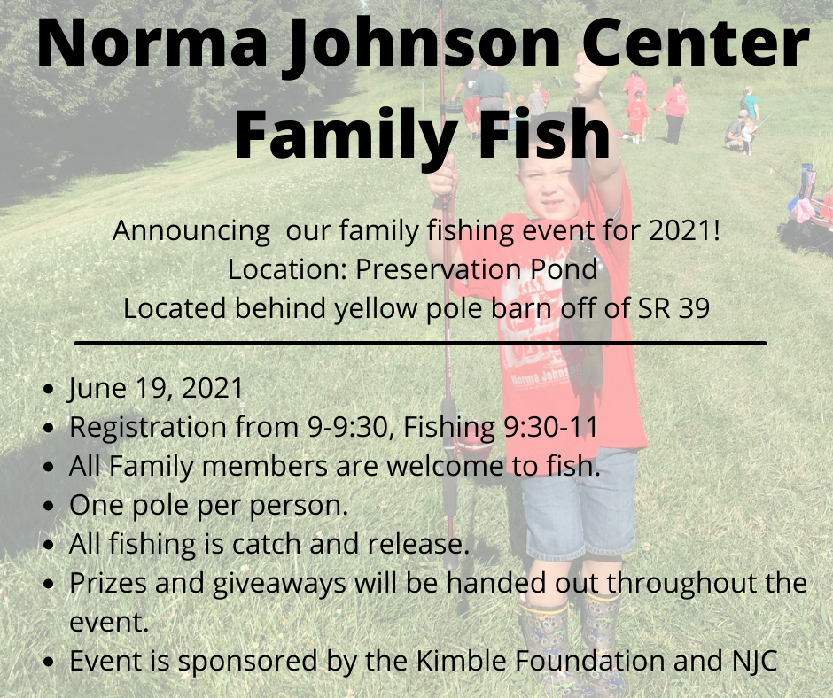 2021 Family Fish Event – CANCELLED Stay tuned for another fishing